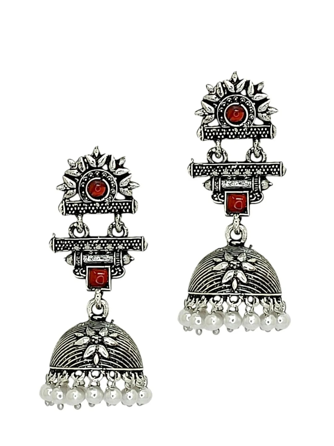 Geometric Jhumkas Earrings