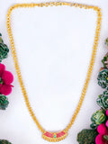 Gold Plated Ruby Cz Necklace Chain