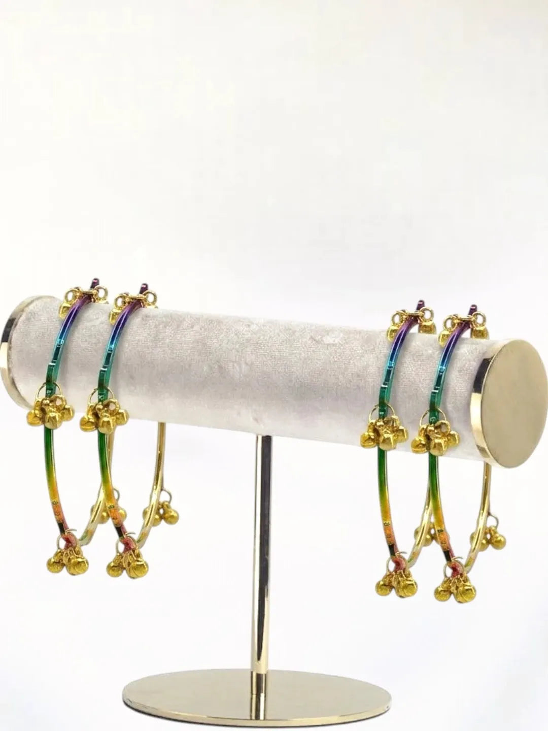 Multicolor Set Of 4 Kashmiri Bangles