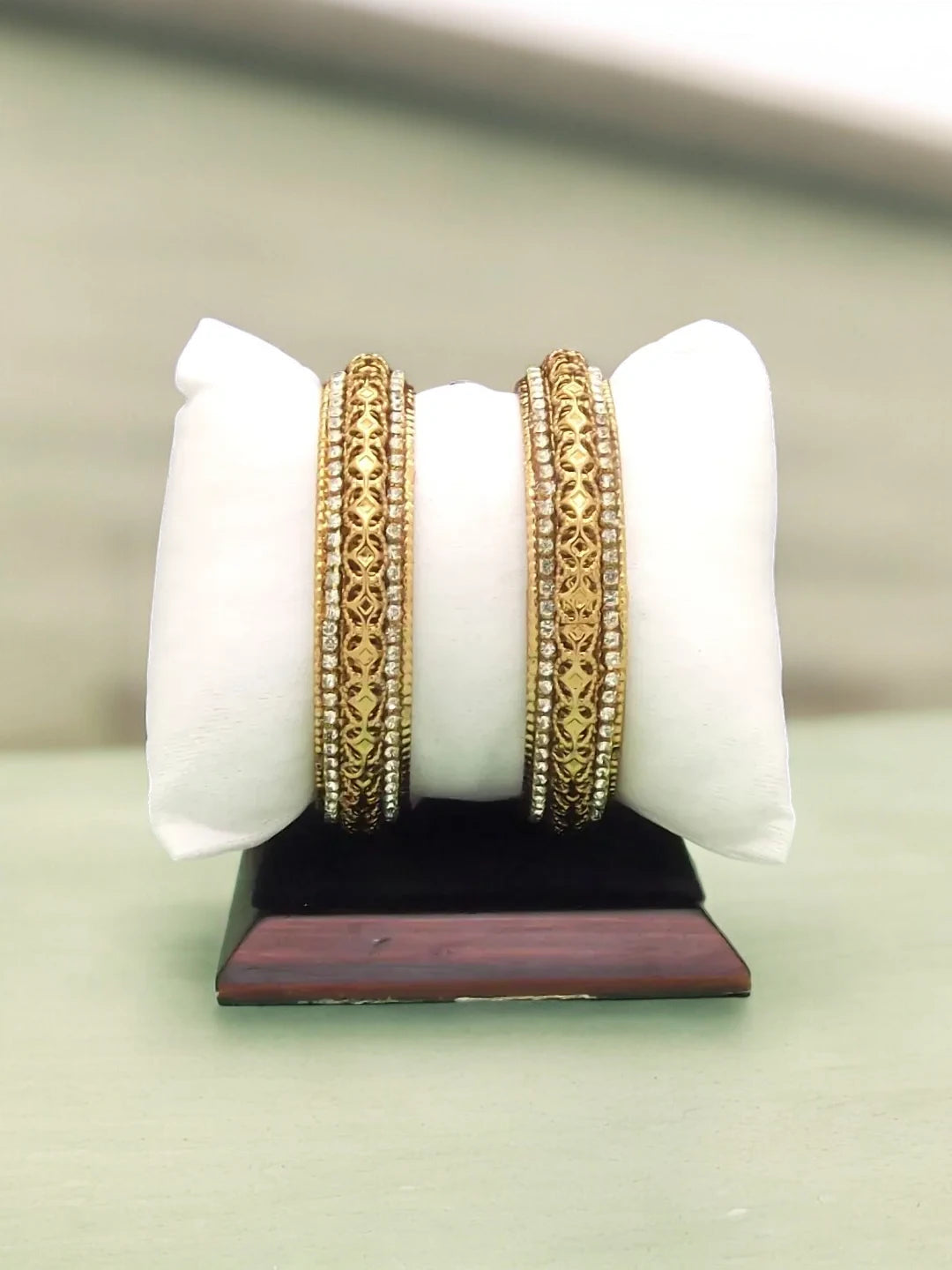 Gold Plated CZ Bangles