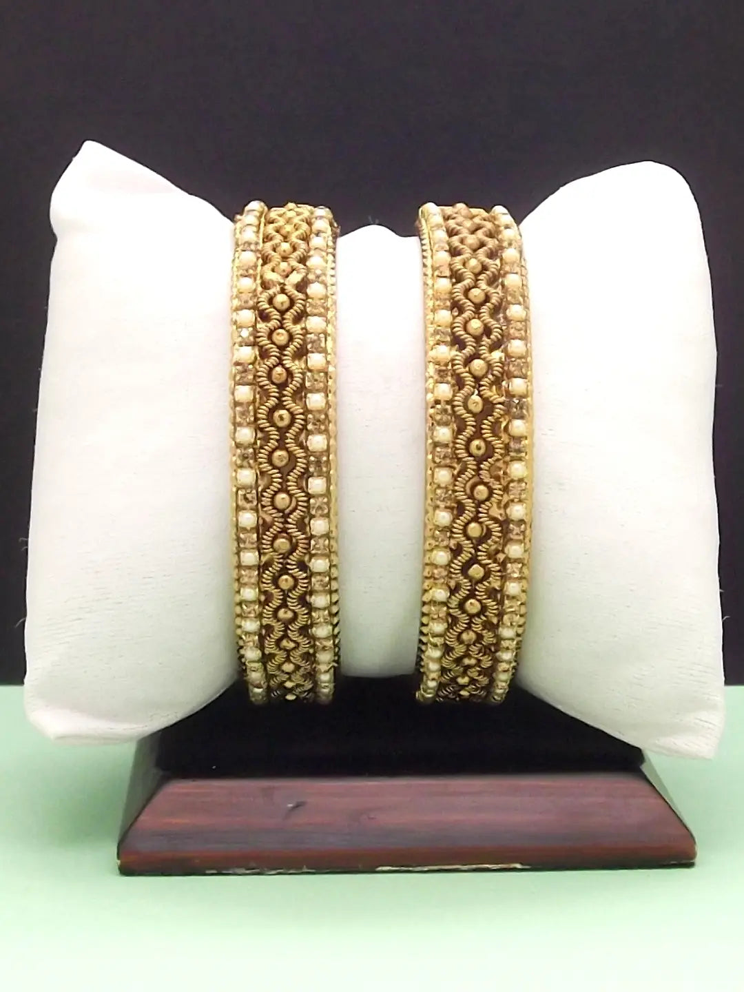 Gold Plated Antique Bangles