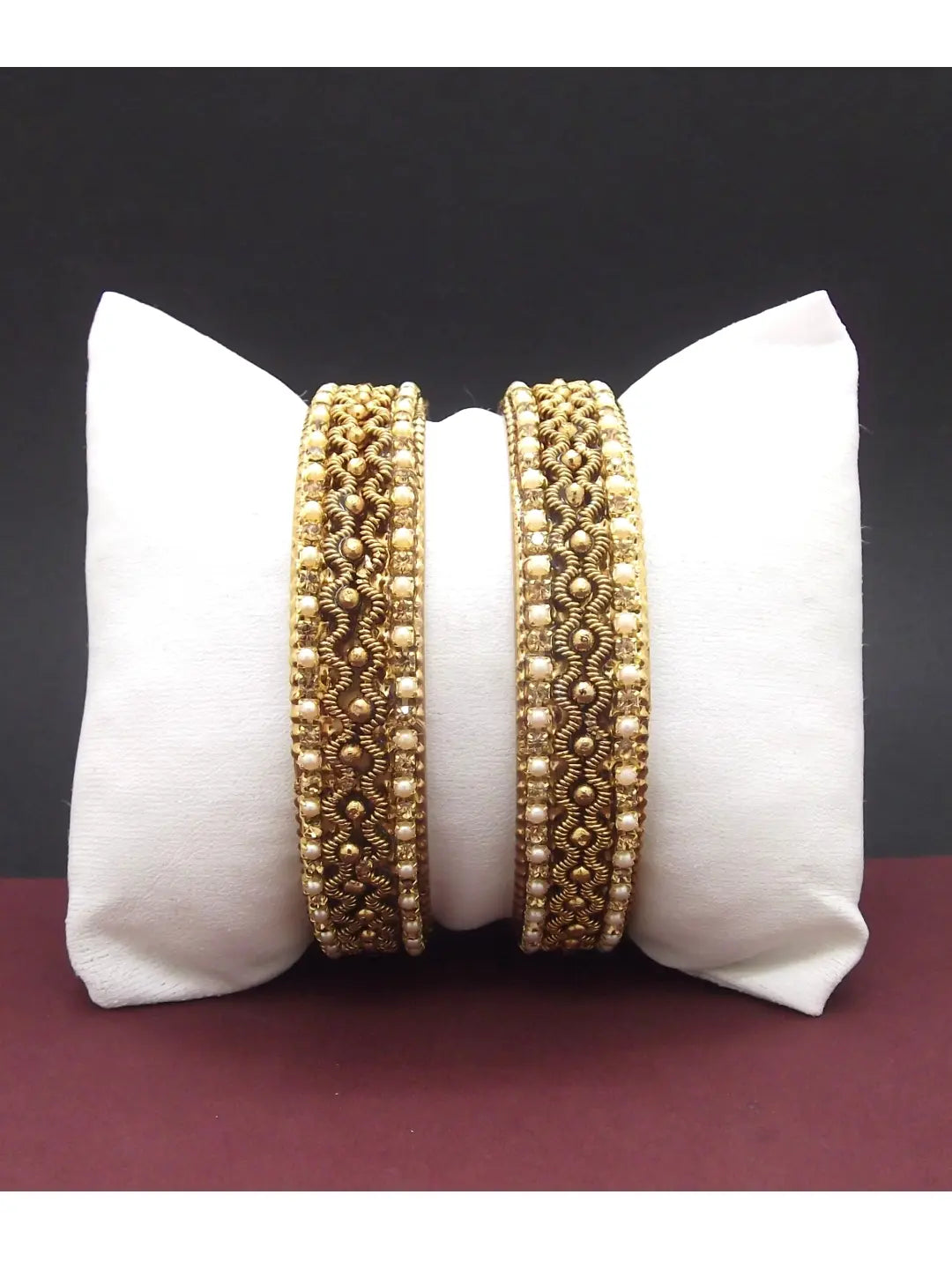 Gold Plated Antique Bangles