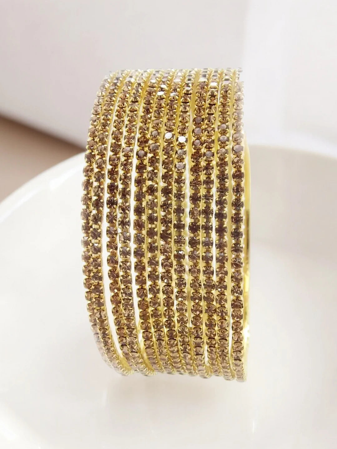 Gold Plated Sleek Bangles