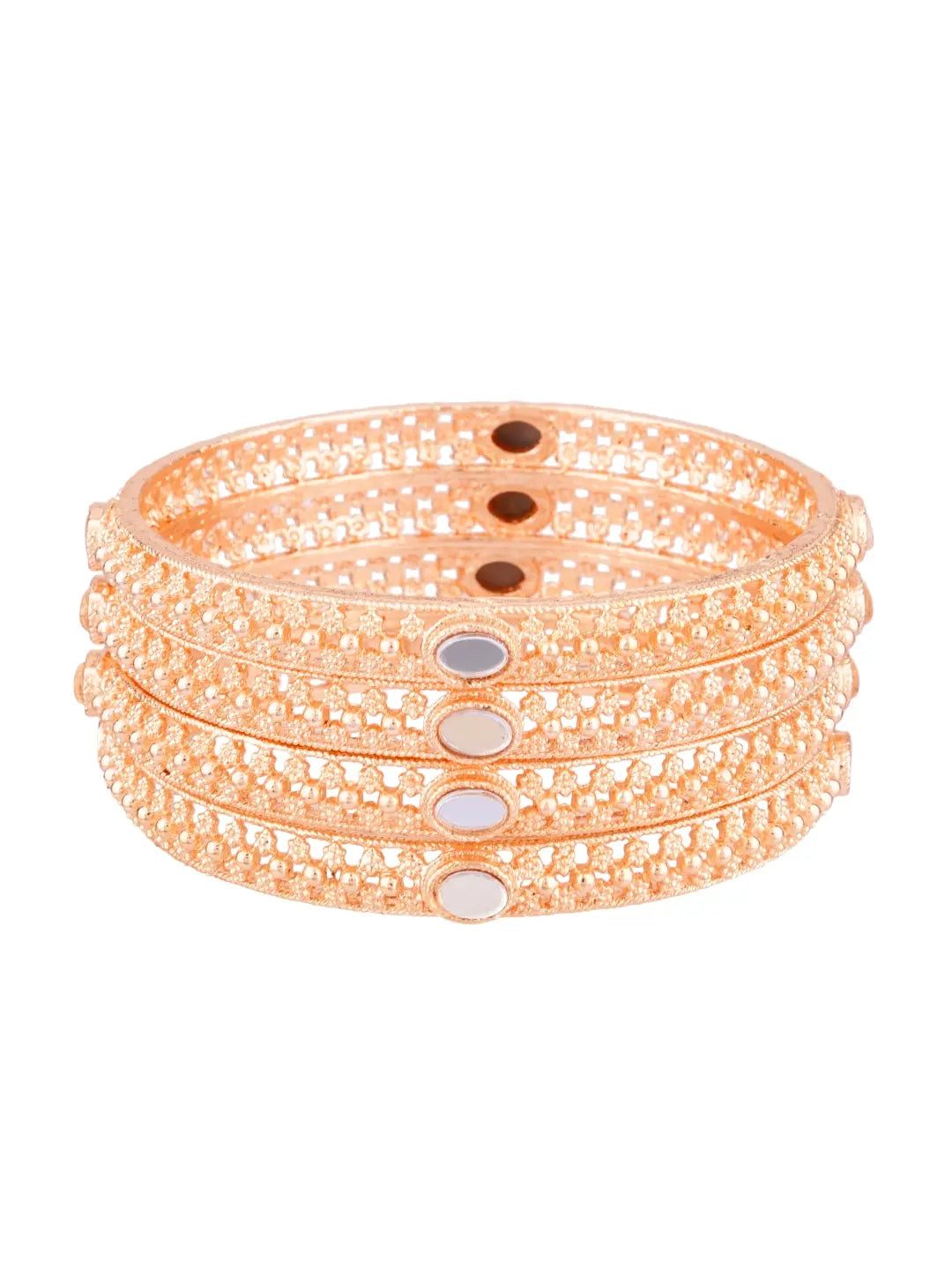 Gold Plated Mirror Bangles