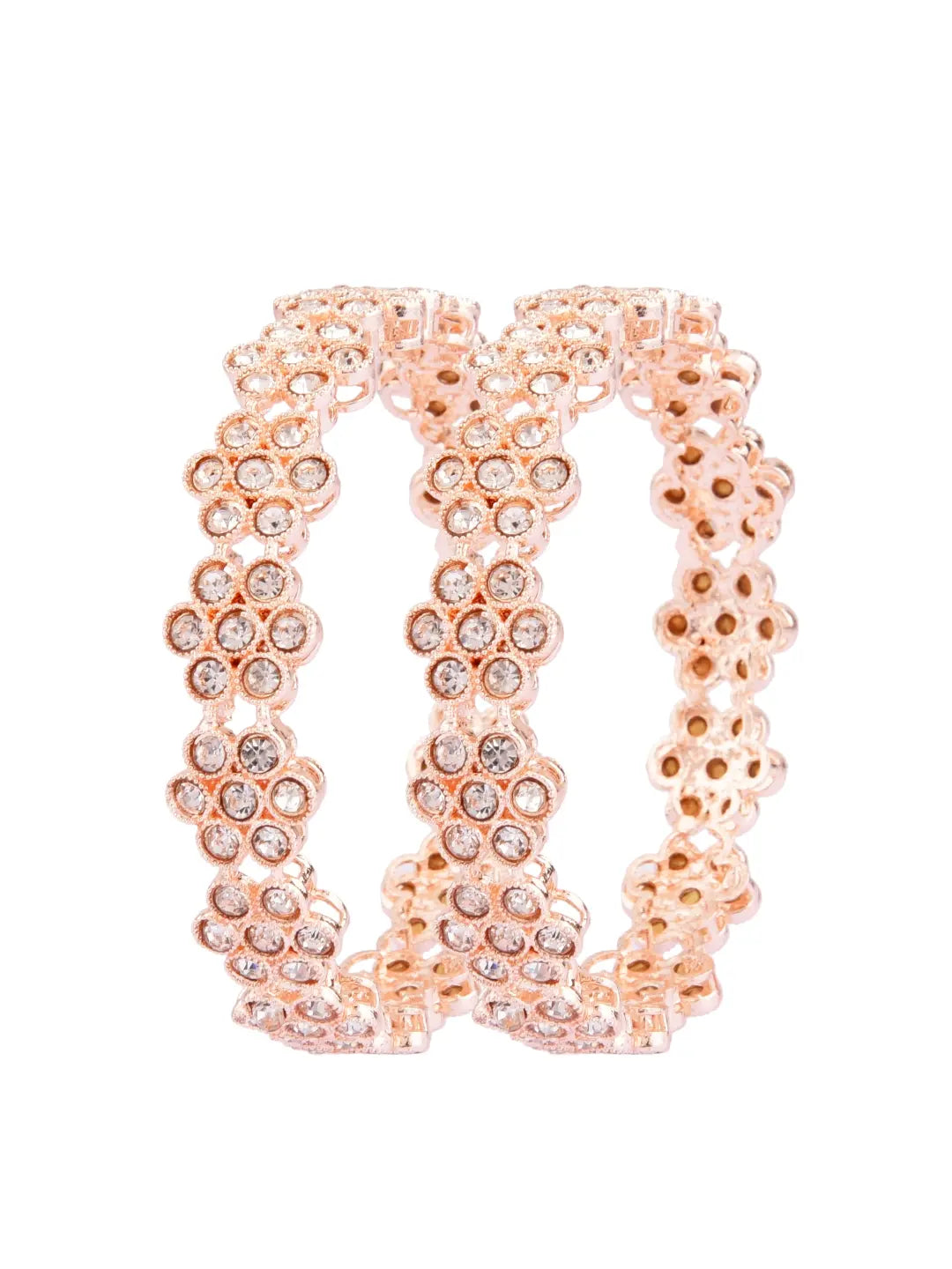 Floral CZ Bangles