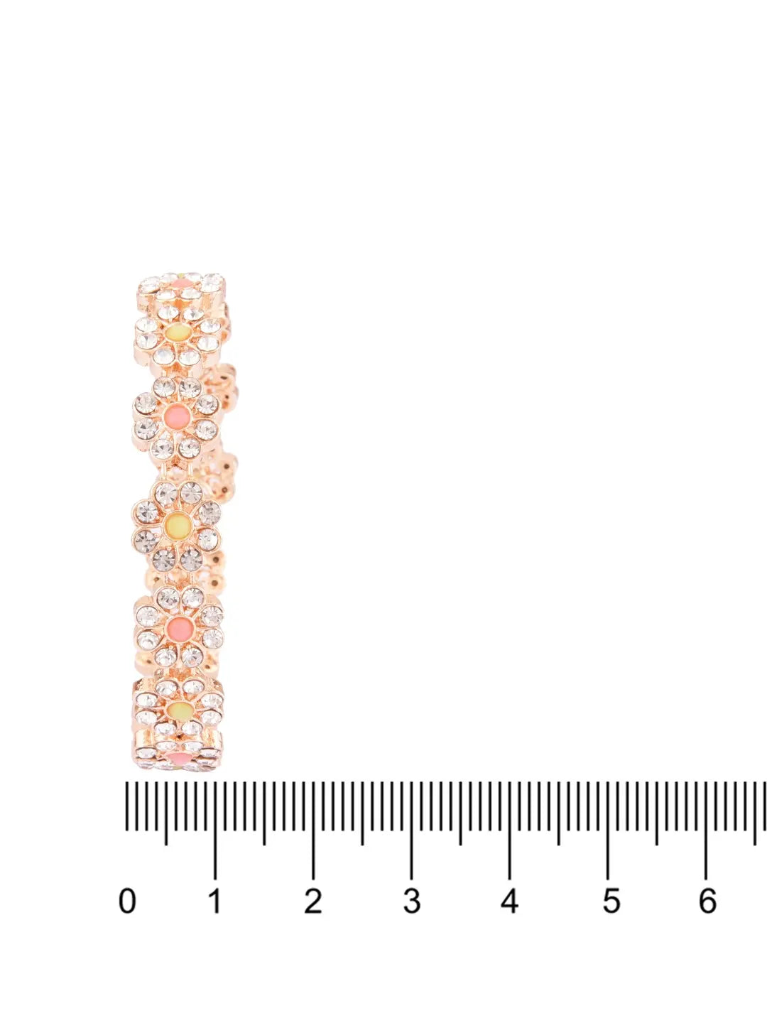 Gold Plated Floral Bangles