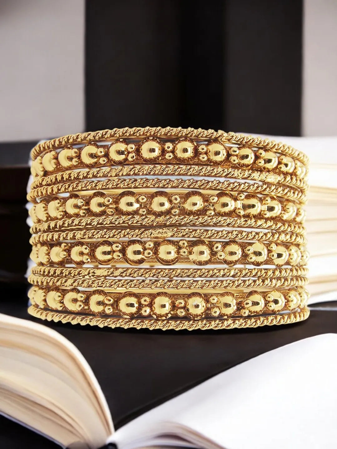 12-Piece Oxidized Bangle Collection