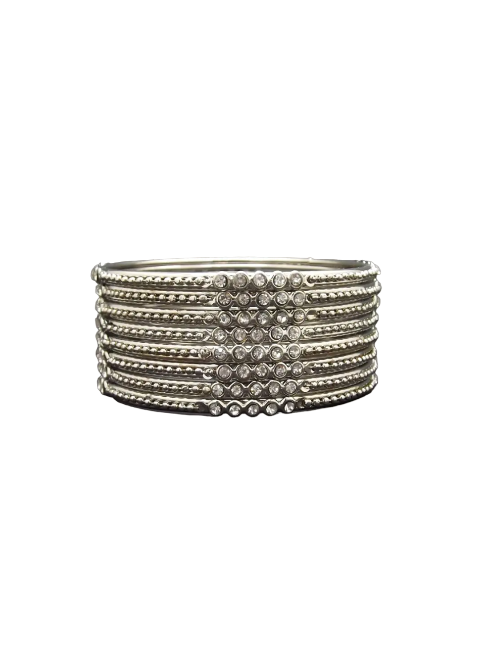 Silver Plated CZ Bangles