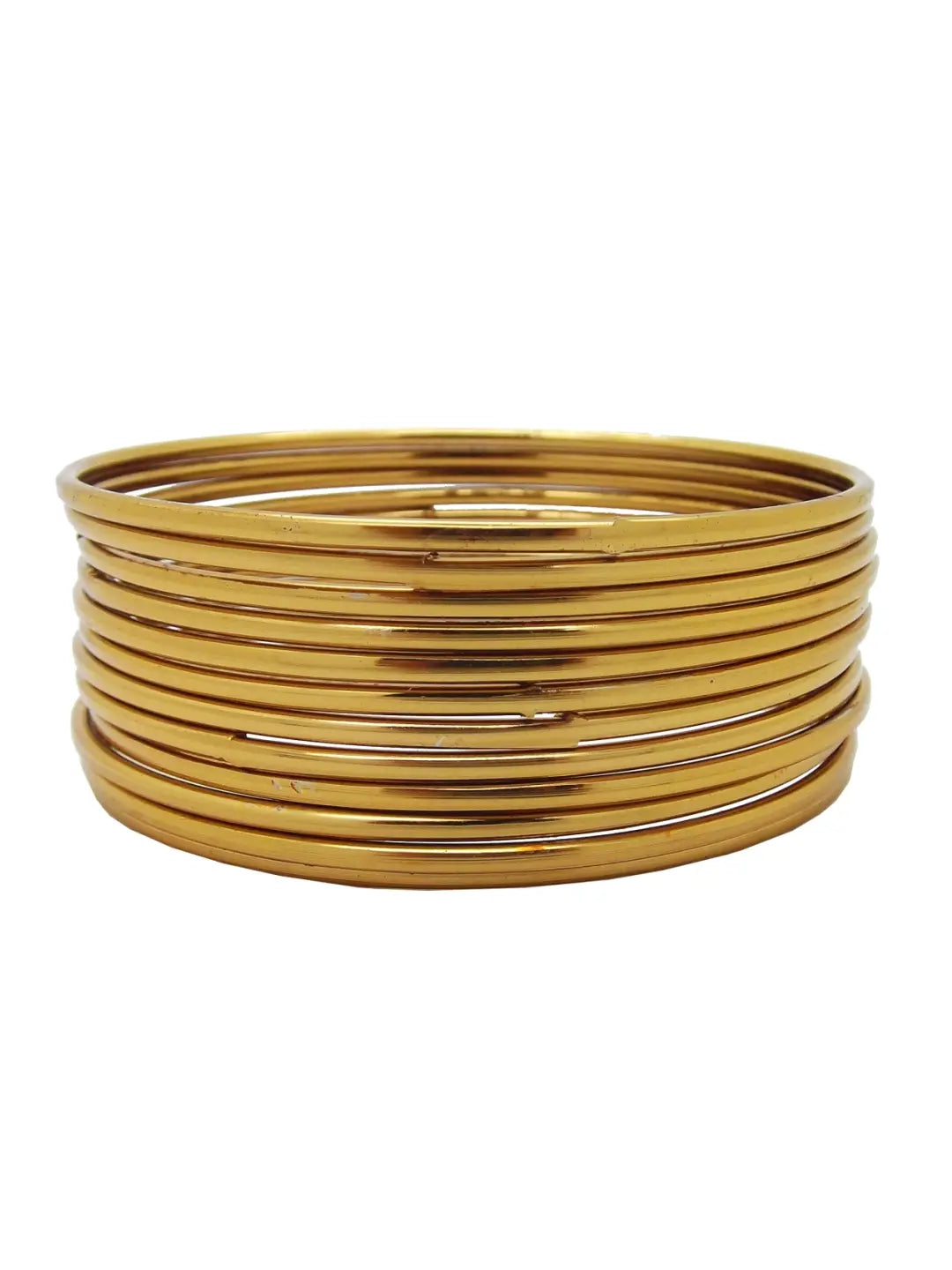 Gold Plated Sleek Plain Bangles