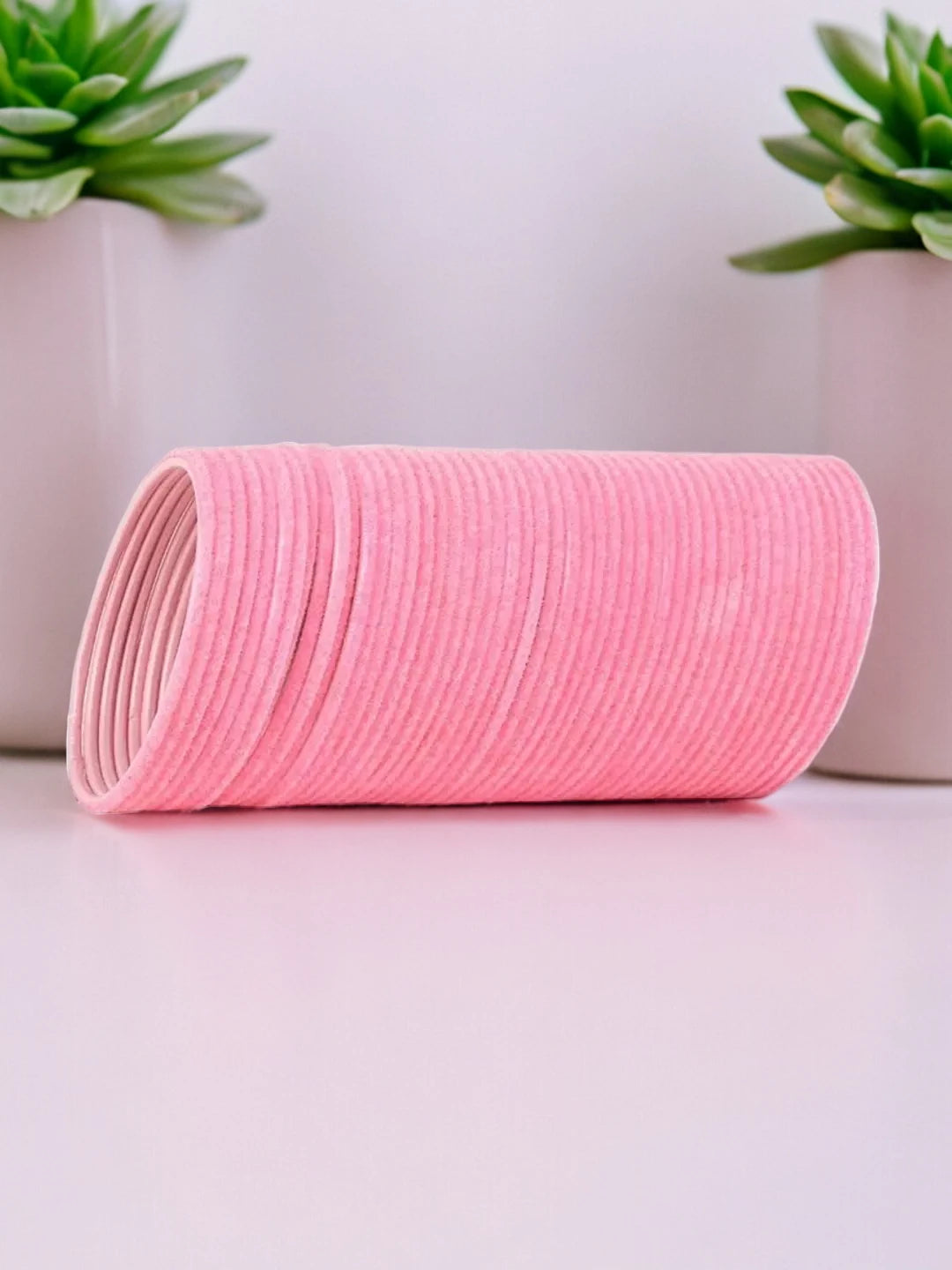 Pink Velvet Bangles