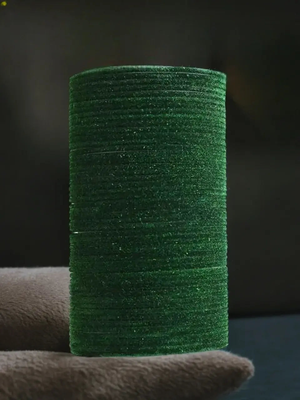 Dark Green Velvet Bangles