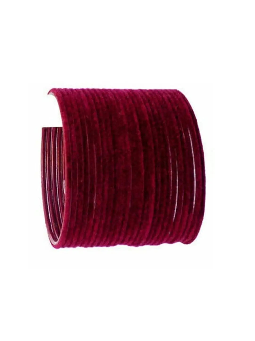 Maroon Velvet Bangles