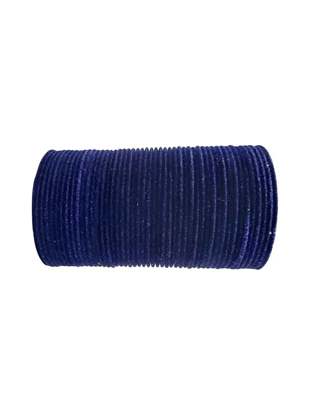 Navy Blue Velvet Bangles