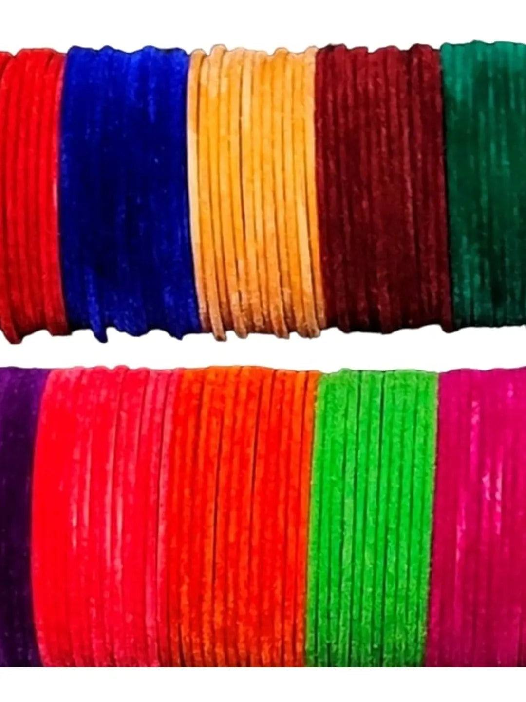 Multicolor Velvet Bangles