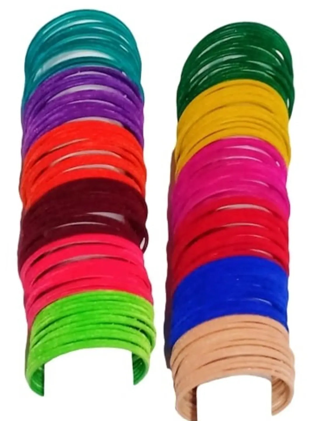 Multicolor Velvet Bangles
