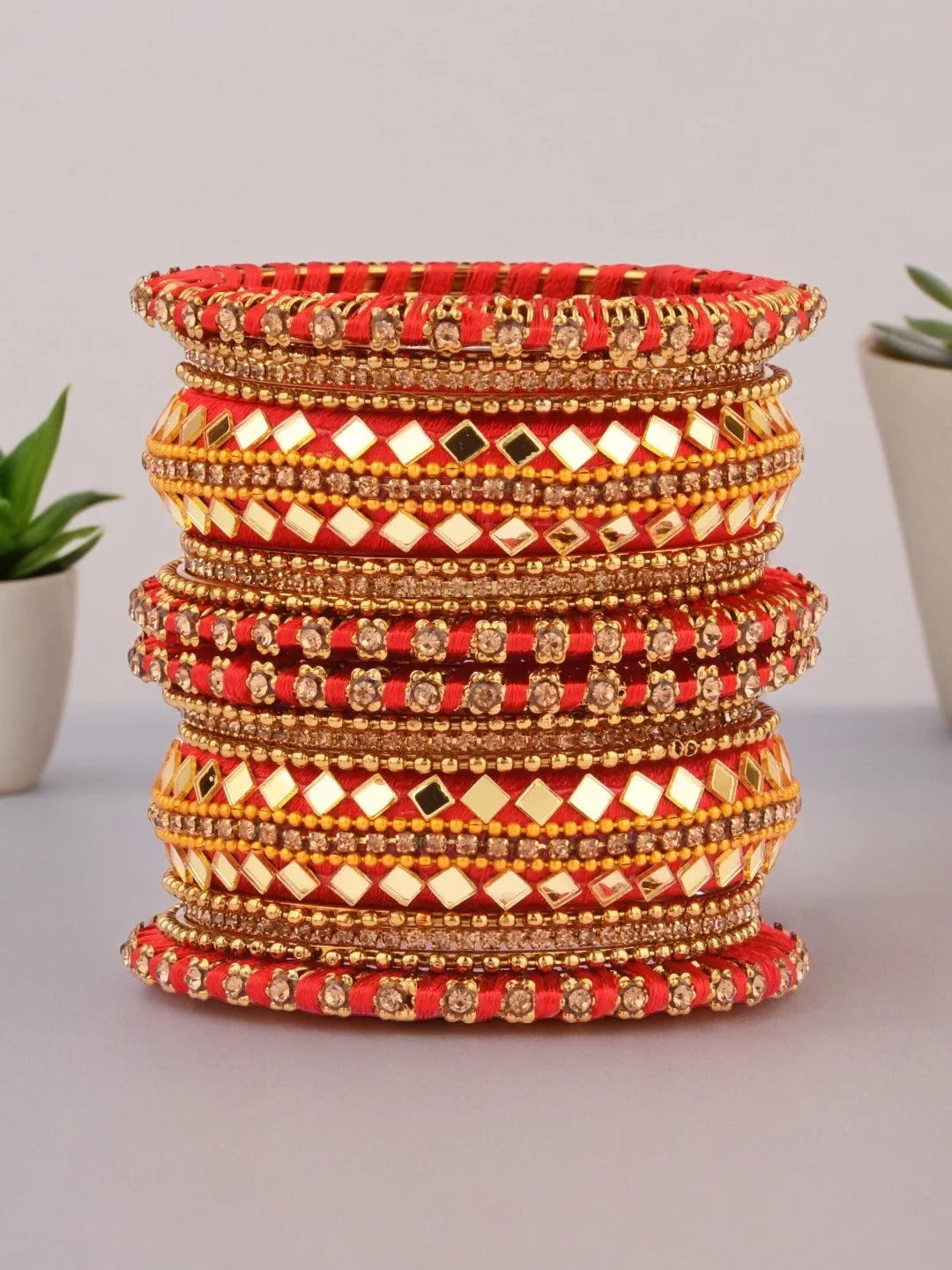 Red Chuda Bangles