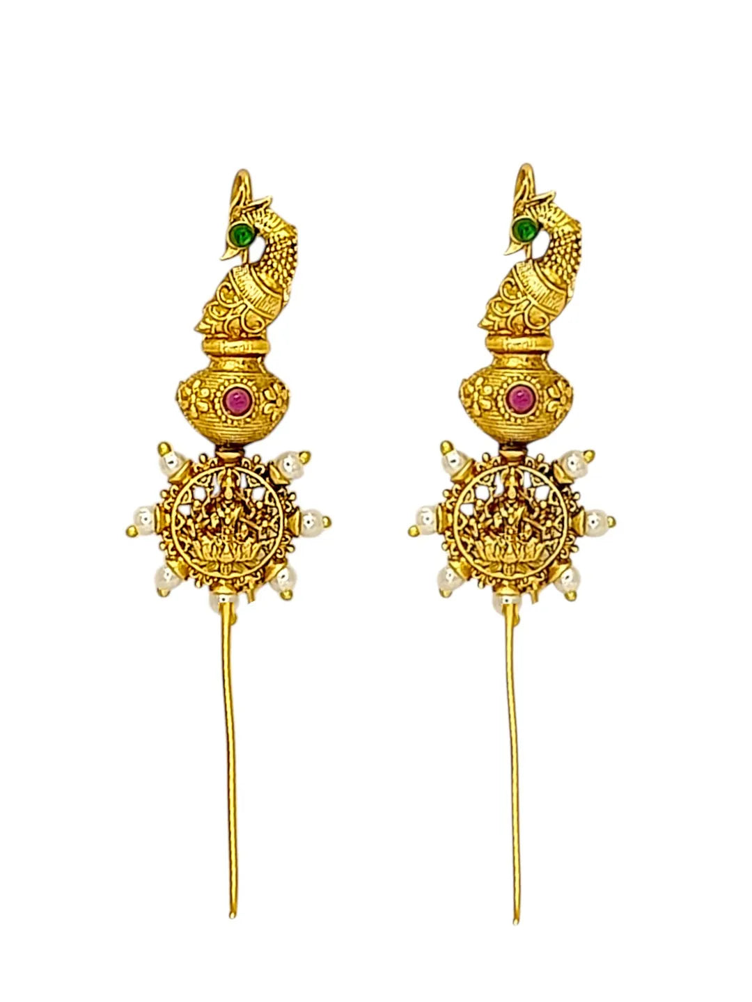 Peacock Shaped Ear Cuff Earrings
