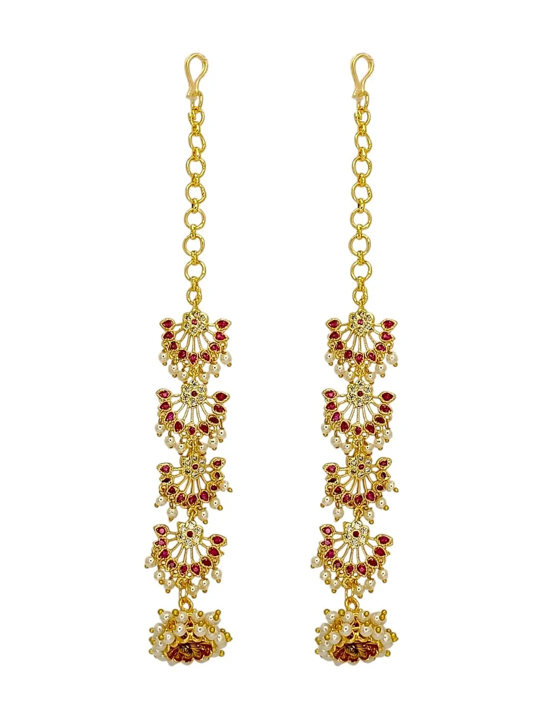 Floral Jhumka Earrings