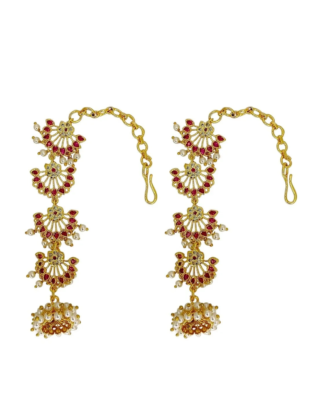 Floral Jhumka Earrings