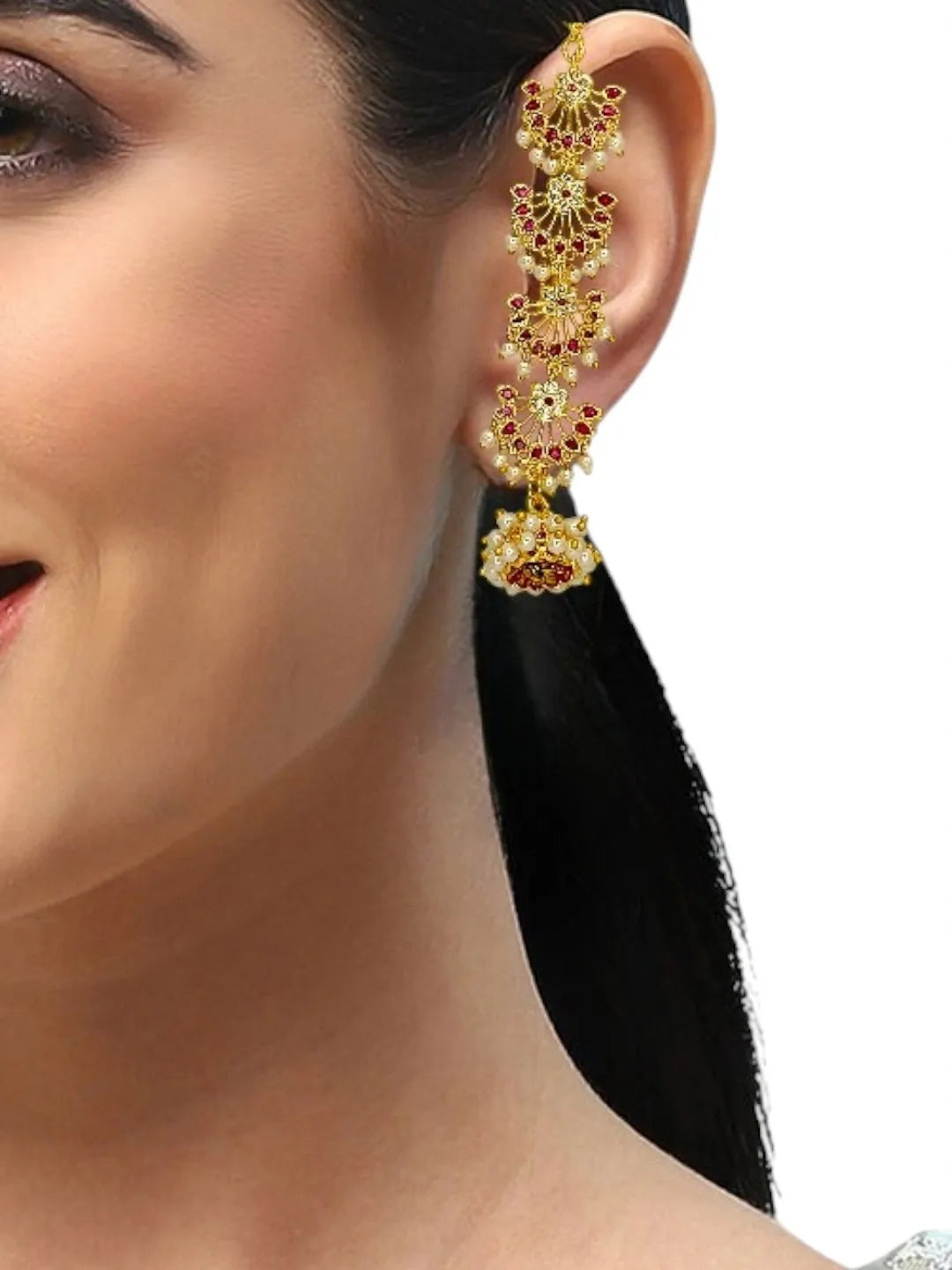 Floral Jhumka Earrings