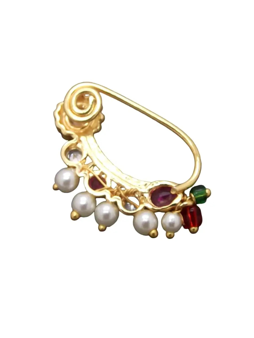 Gold plated Pearl Nosepin