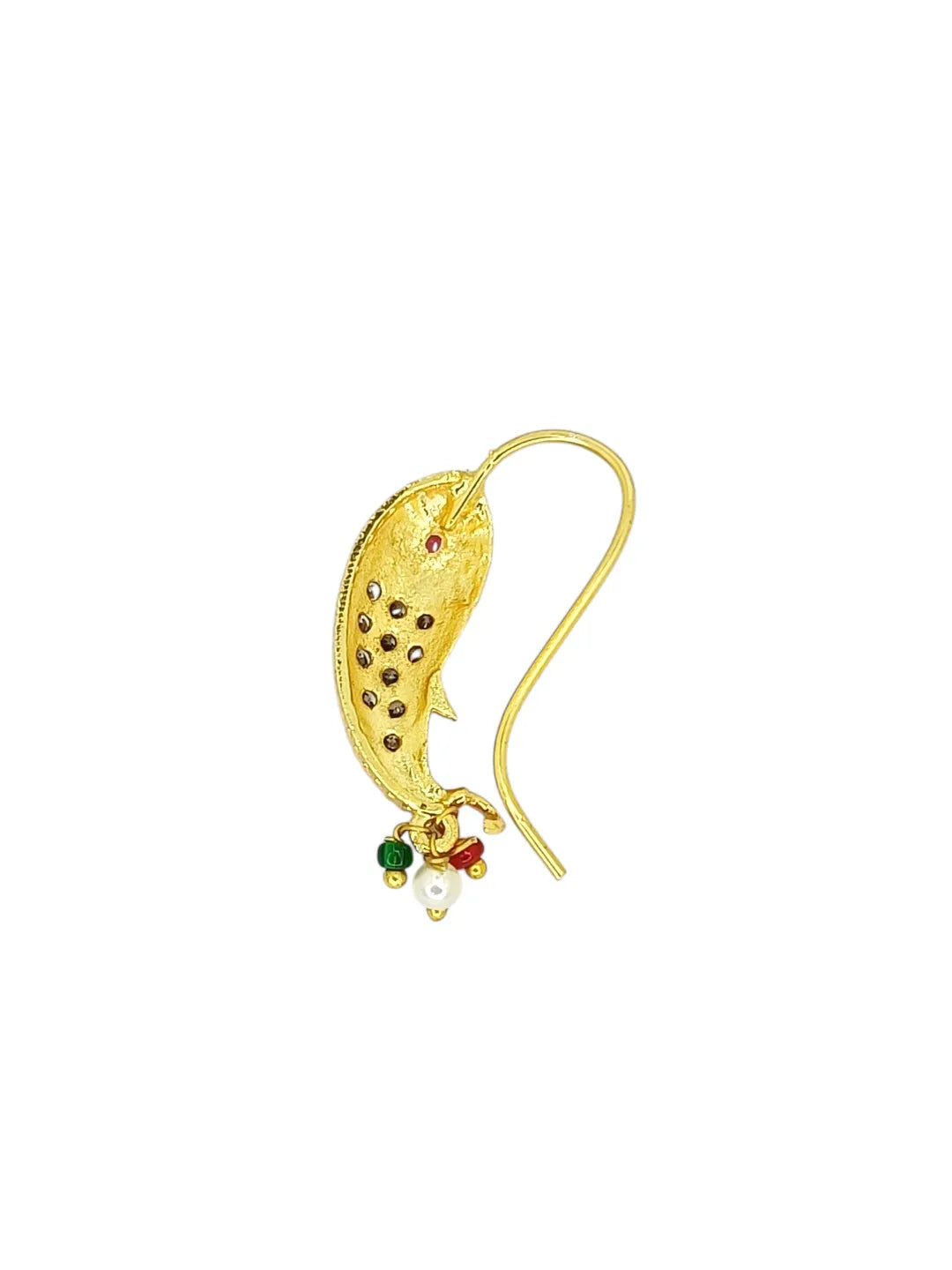 Gold-Plated Colorful Fish Motif Nosepin