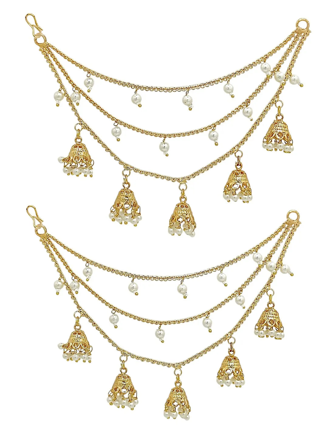 Gold Plated with Beads and Jhumka