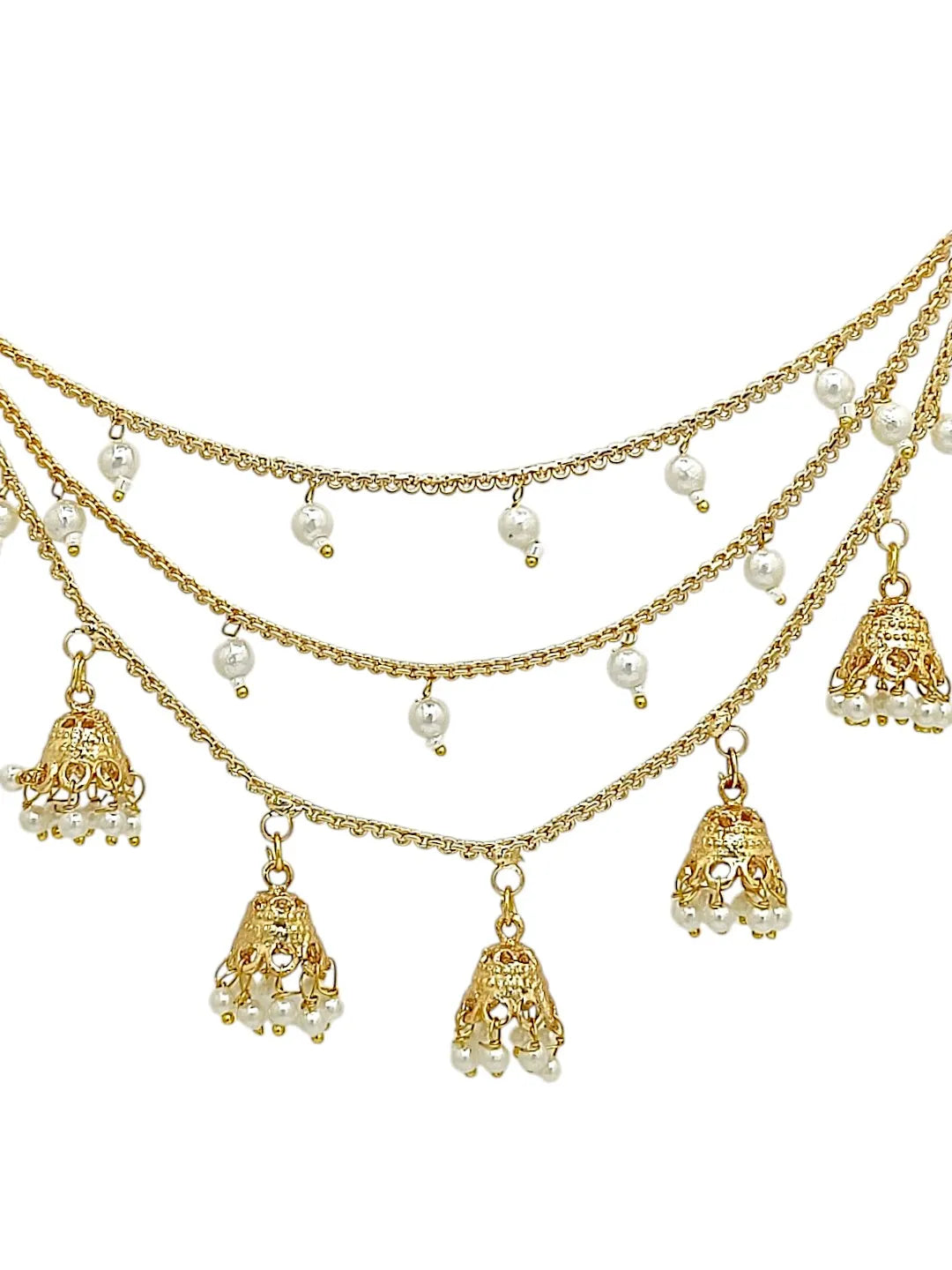 Gold Plated with Beads and Jhumka
