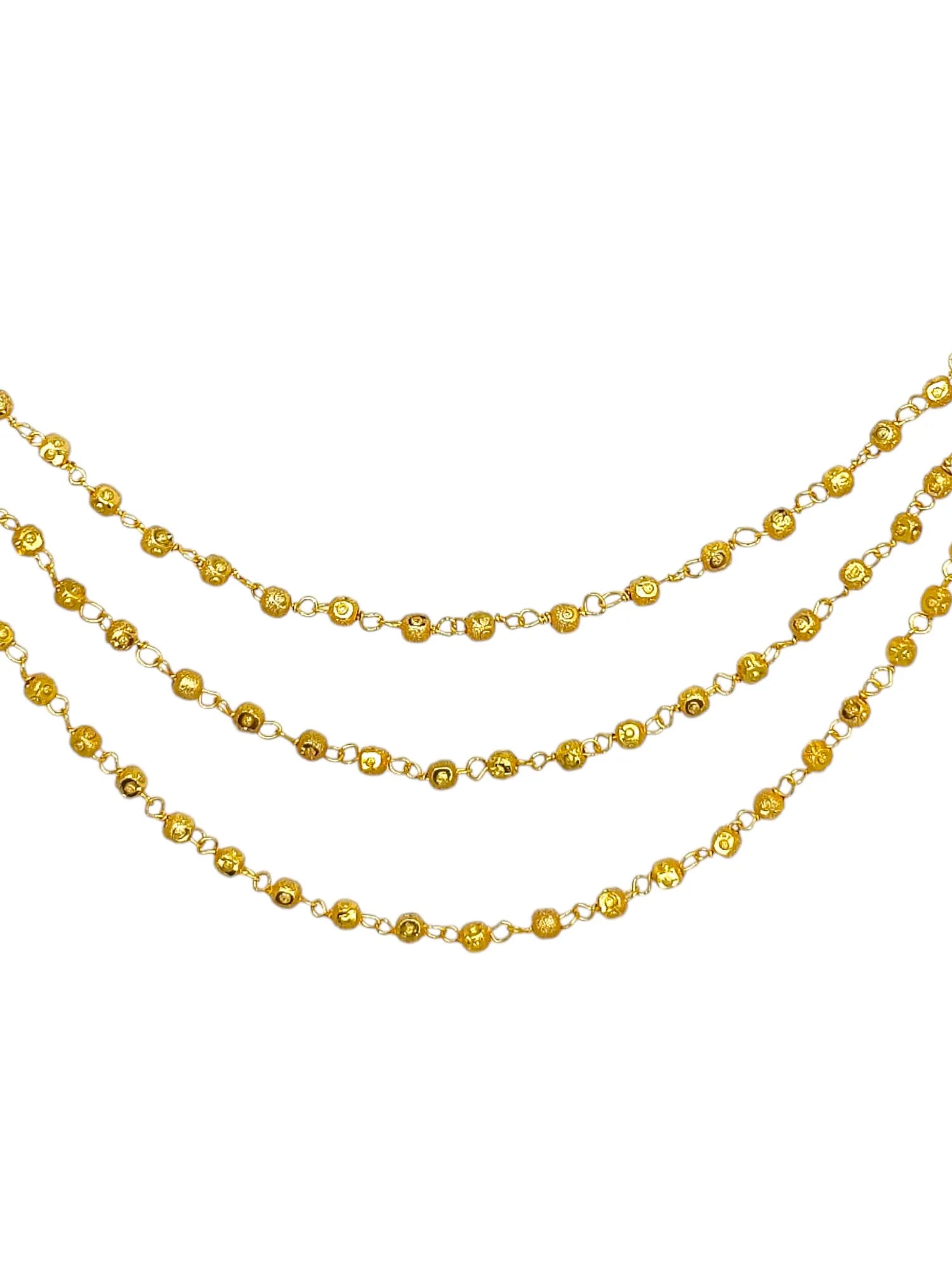 Women Gold-Plated Layered Ear Chain Earrings