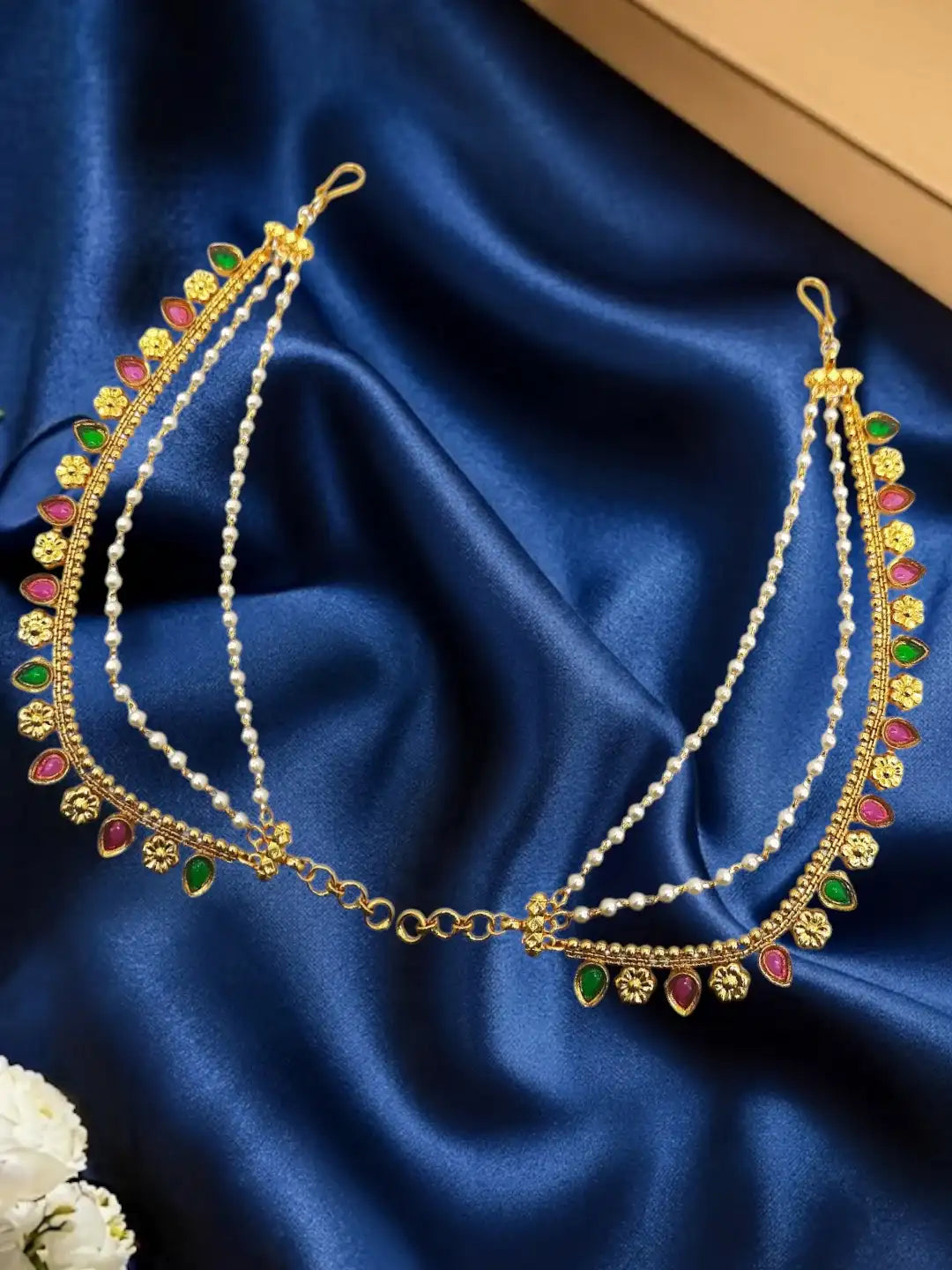 Gold Plated Fauna Layered Ear Chain
