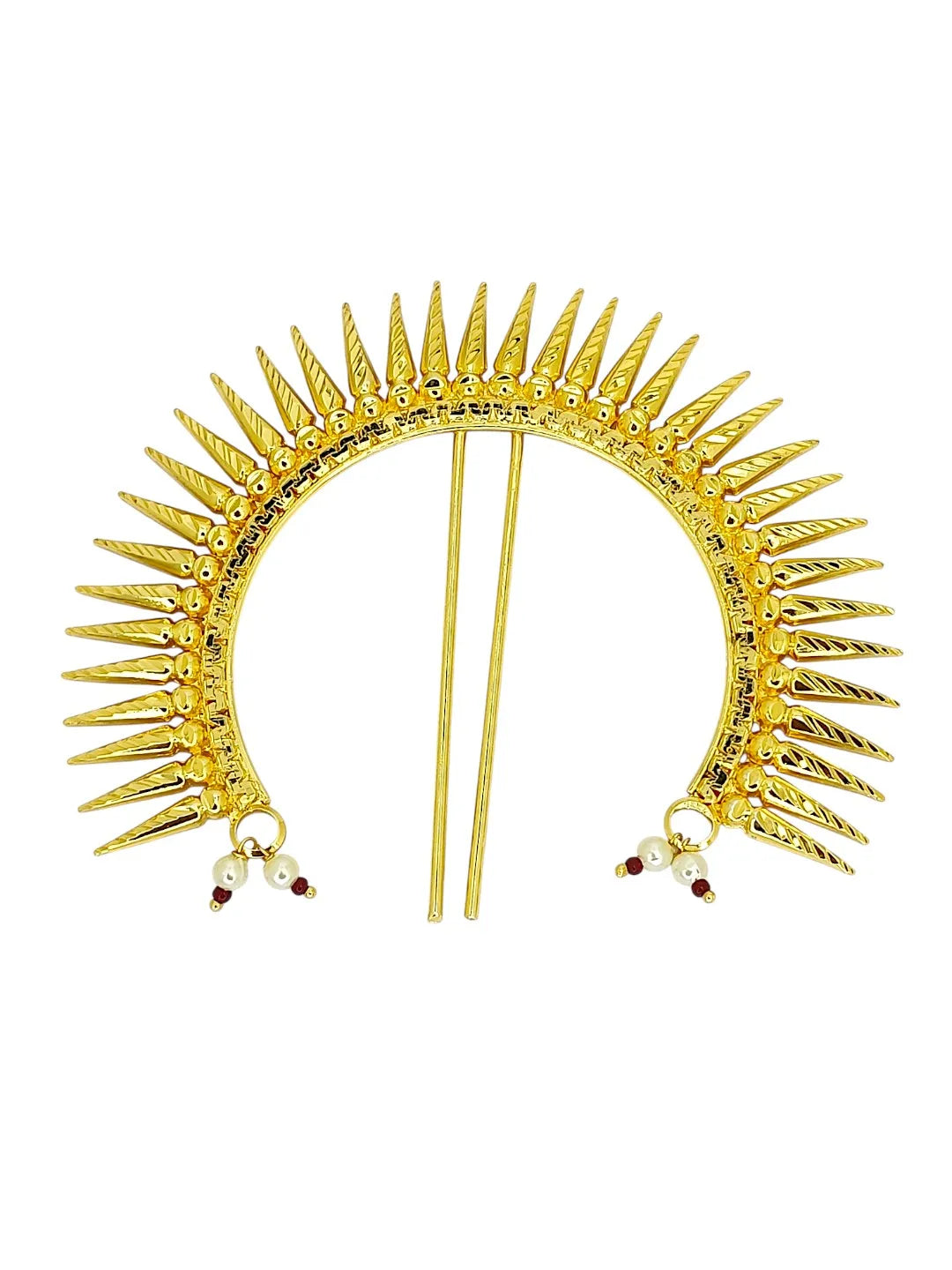 Gold-Plated Cone Shaped Bun Pin