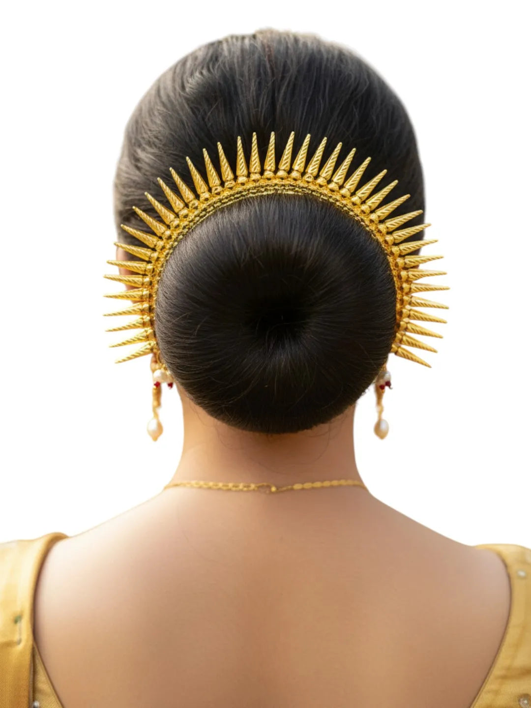 Gold-Plated Cone Shaped Bun Pin
