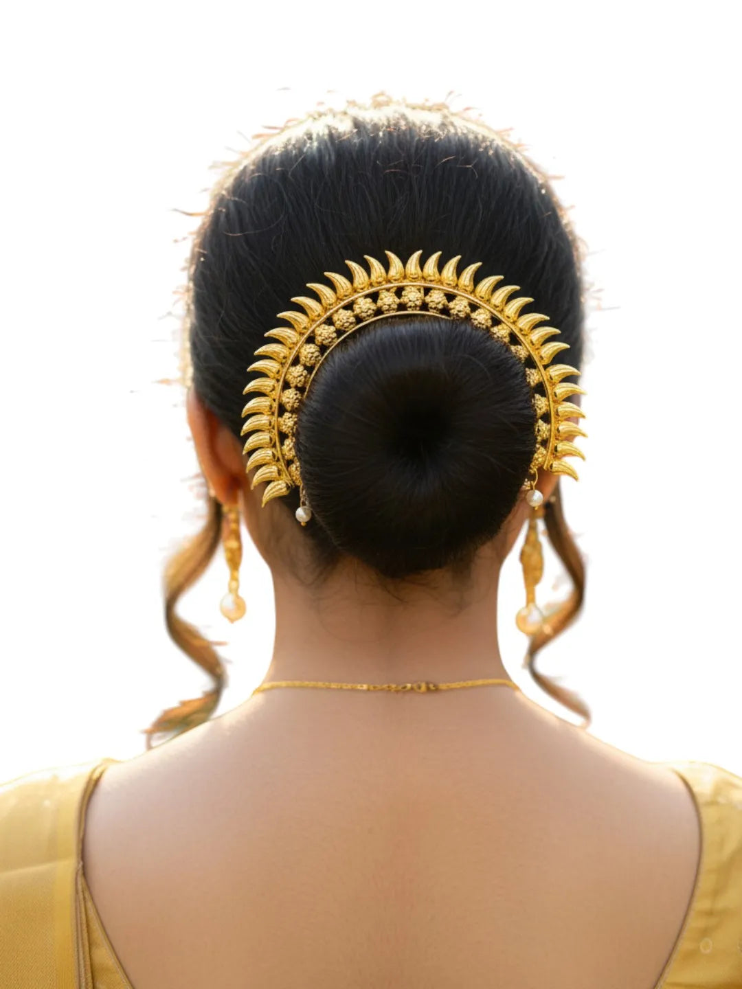 Gold-Plated Bun Pin Head Jewellery