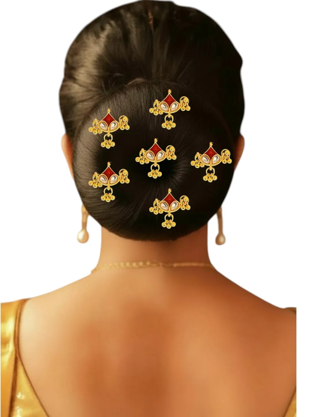 Set Of 6 Hook Style Bun Pin
