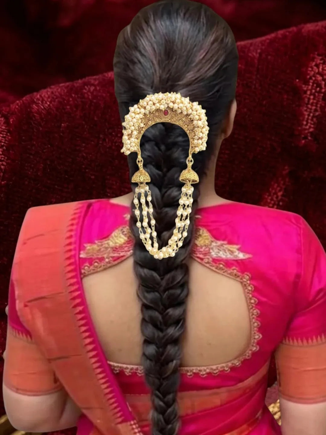Gold Plated Traditional Juda Pin Head Jewellery