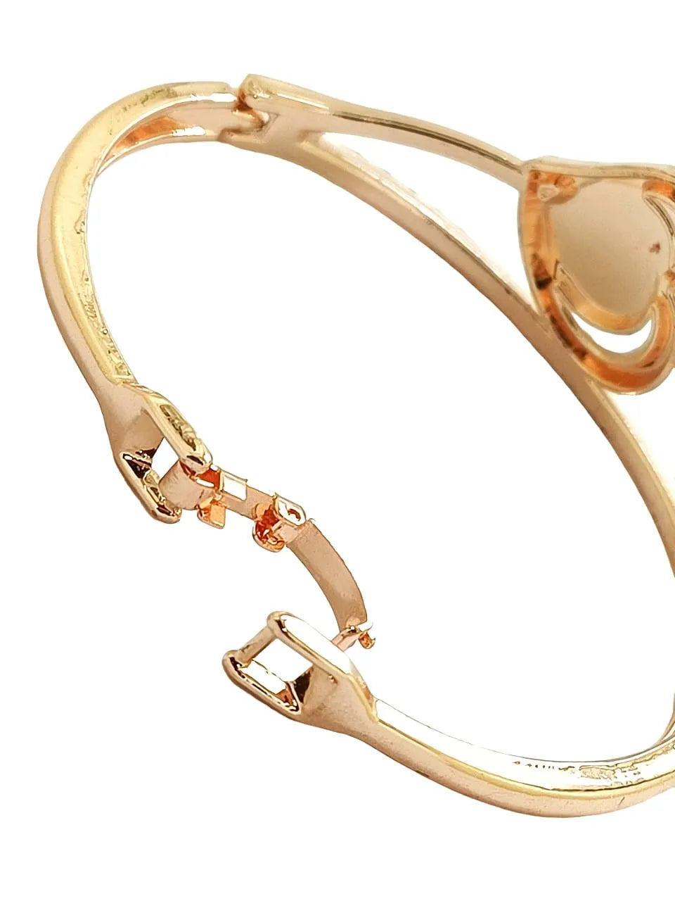 Rose Gold Plated Artificial Stones Wraparound Bracelet