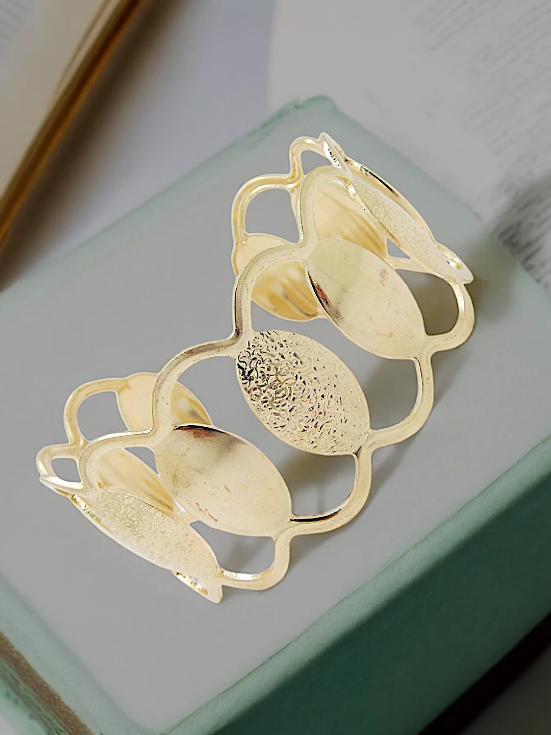 Gold Plated Kada Bracelet