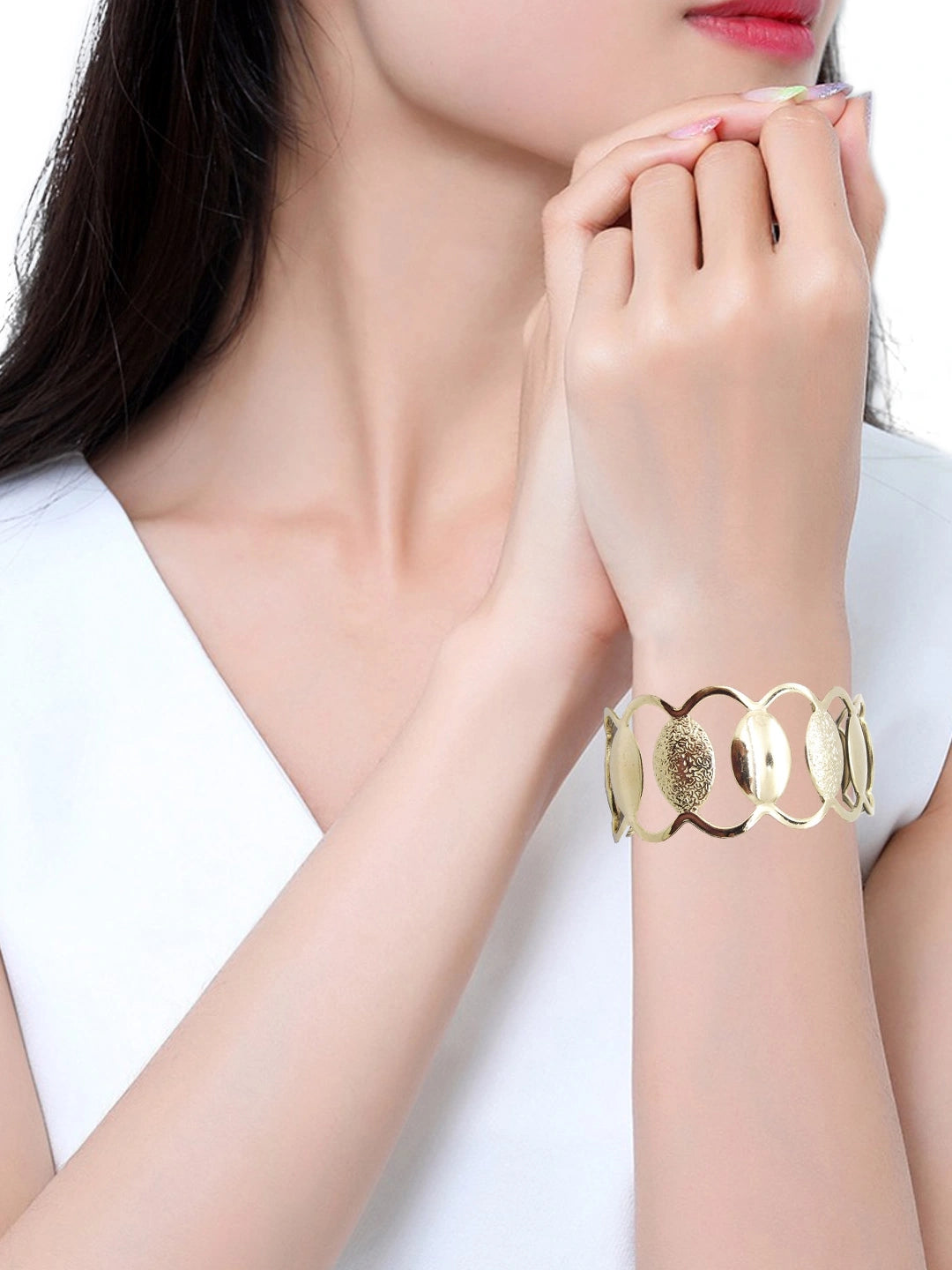 Gold Plated Kada Bracelet