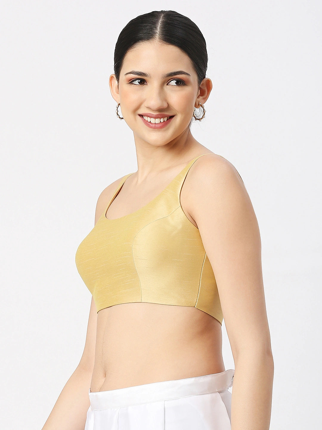 Gleaming Gold Sleeveless Blouse