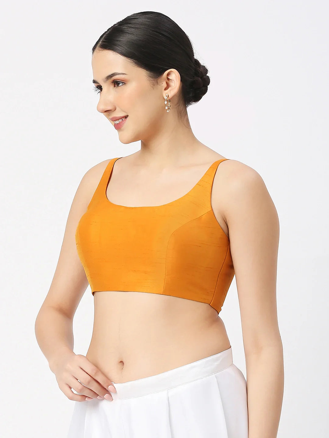 Mustard Yellow Silk Blouse