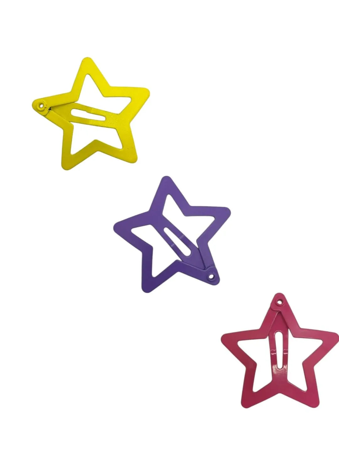 Set Of 5 Star Design Hair Clips