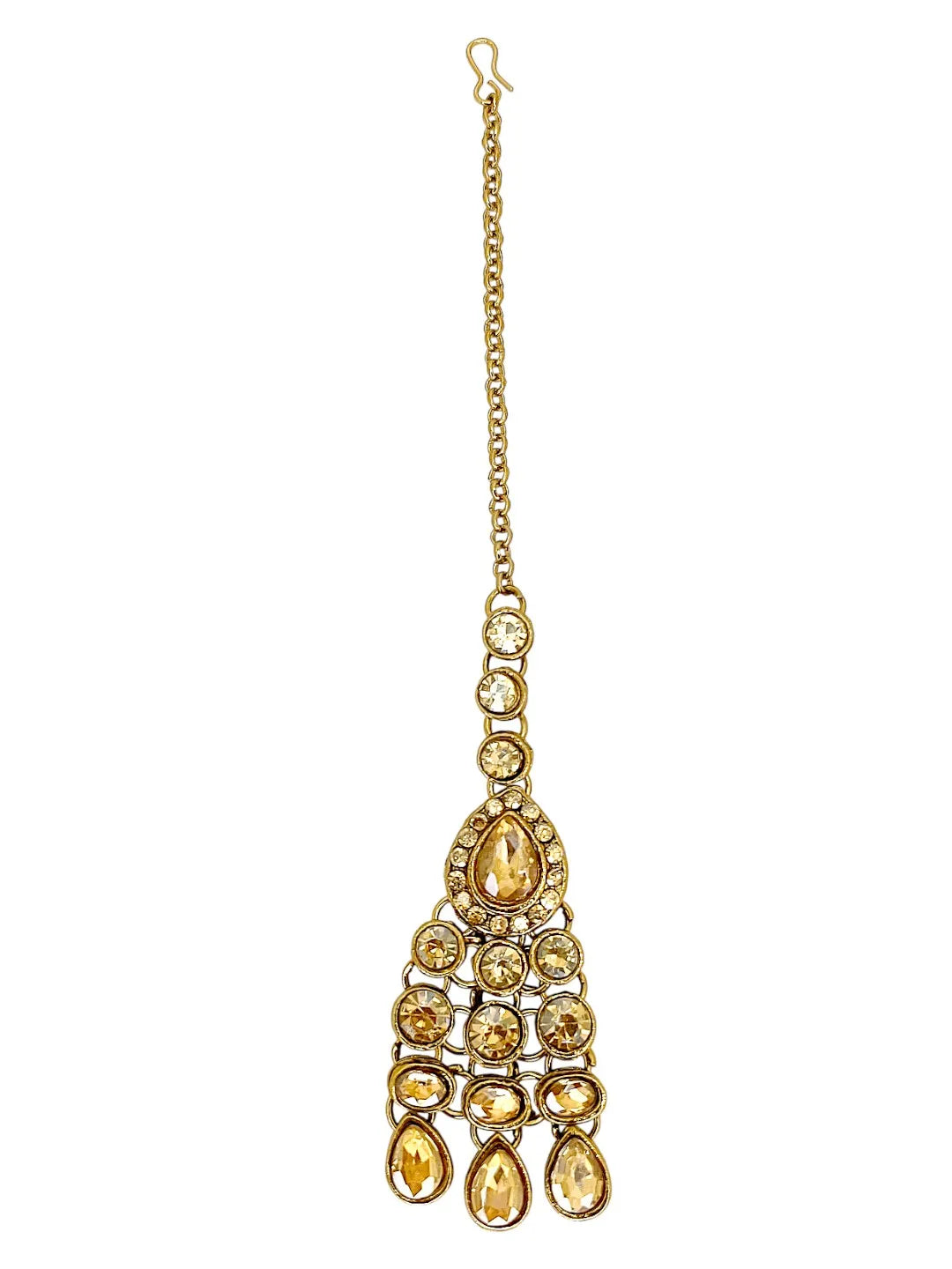 Golden Kundan & Stone Studded Jewellery Set