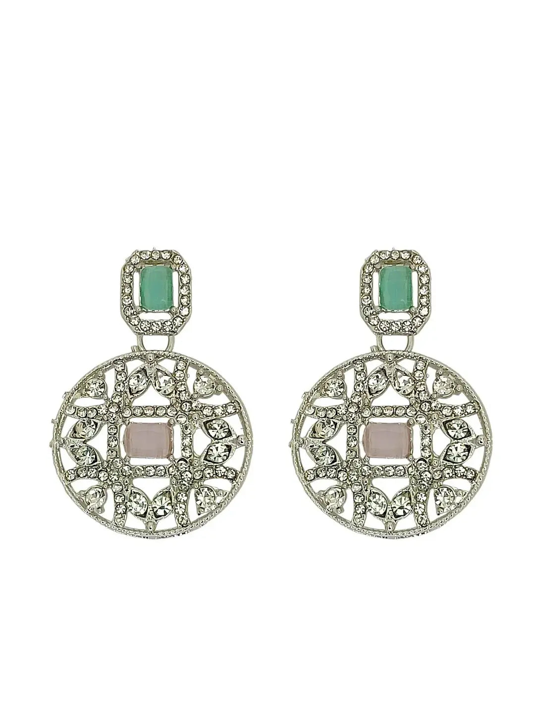 Rhodium-Plated Cubic Zirconia Jewellery Set
