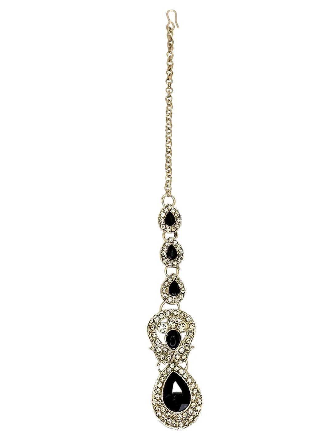 Rhodium-Plated Navy Blue Cubic Zirconia Jewellery Set