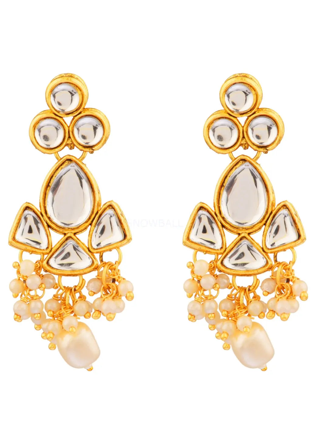 Gold Plated Kundan Jewellery Set