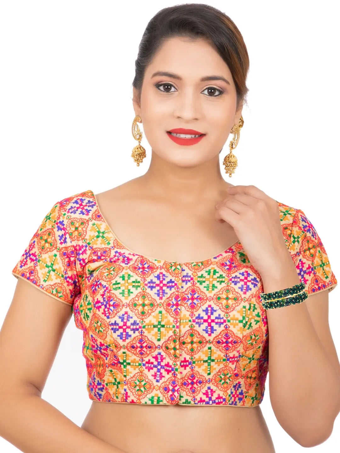 Gold Plated Green Bangles