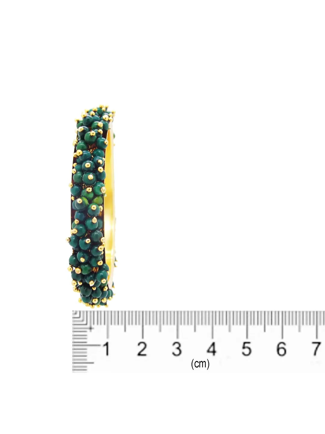 Gold Plated Green Bangles