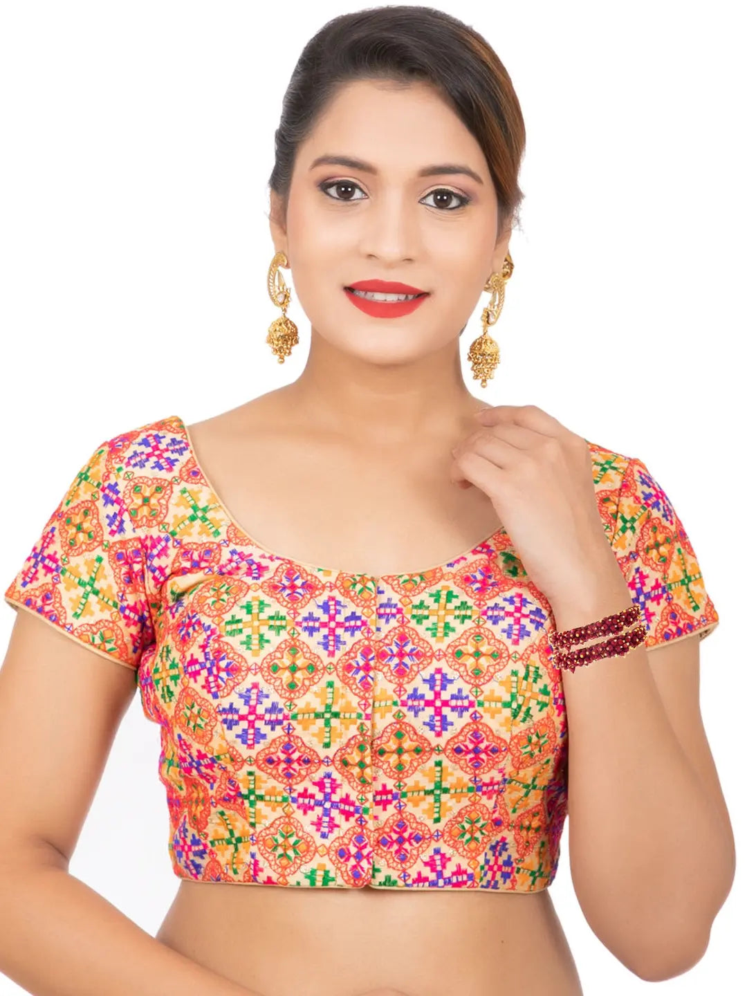 Gold Plated Maroon Bangles