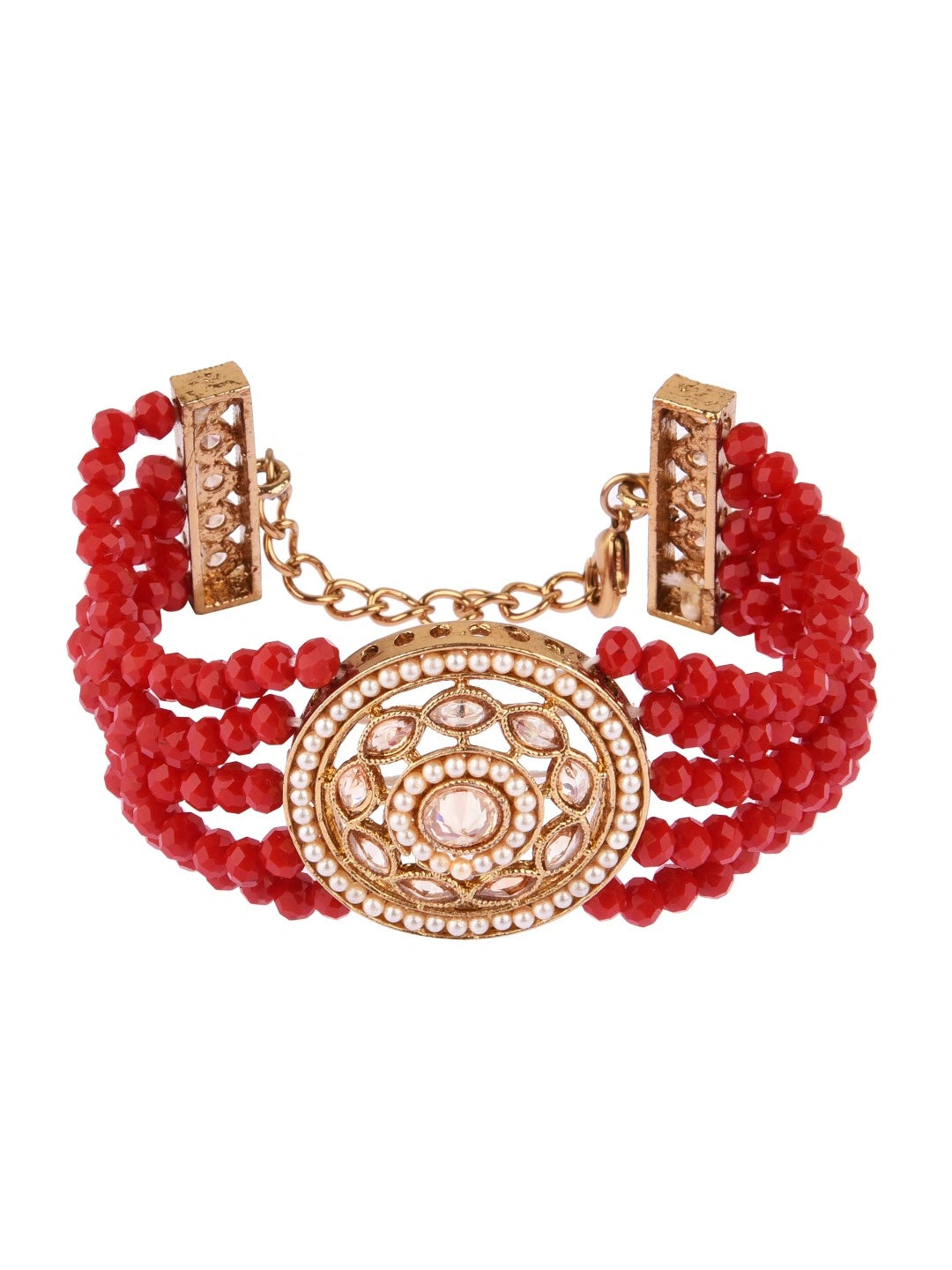 Red Beaded Bracelet