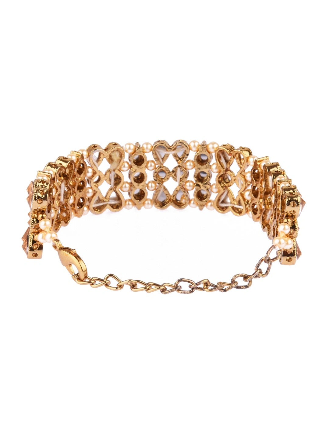 Gold Plated Pearl Bracelet